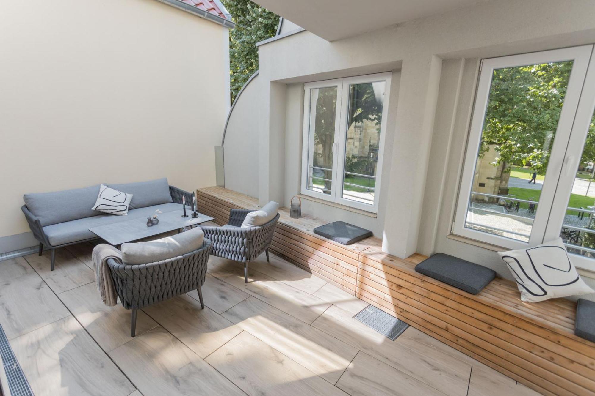 Stilvolles City-Apartment Glocke Людингхаузен Екстериор снимка